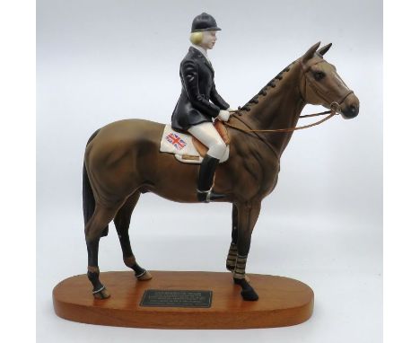 Beswick model of Ann Moore on Psalm, junior European championships 1971 &amp; 1973 , silver medalists Munich Olympics 1972, 3