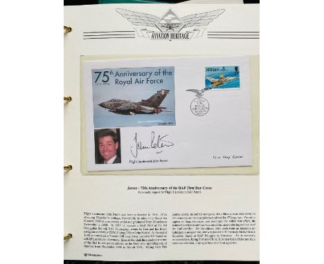 Stamps. Large lot, mainly flight related covers in 9 albums, lots of RAF related material plus some foreign. Together with fo