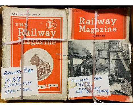 An extensive collection of railway publications to include The Railway Magazine (1938-1956 complete run, plus Nov-Dec 1937); 