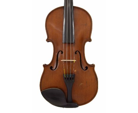Good English violin from and labelled Emanuel Whitmarsh, London, 1887, also stamped 460 on the button, the two piece back of 