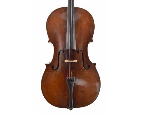 18th century English violoncello labelled J. and J. Simpson, Musical Instrument Makers at The Bass-Viol and Flute in Sweeting