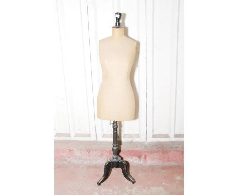 Antique dressmaker's mannequin, inscribed Stockman, London, 165cm high. 