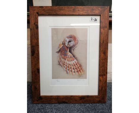 Robert Fuller, Owl limited edition print 38/200 26x18cm,&nbsp;