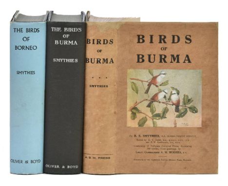 Smythies (Bertram E.). The Birds of Burma, 1st edition, Rangoon: American Baptist Mission Press, 1940, 31 colour plates after