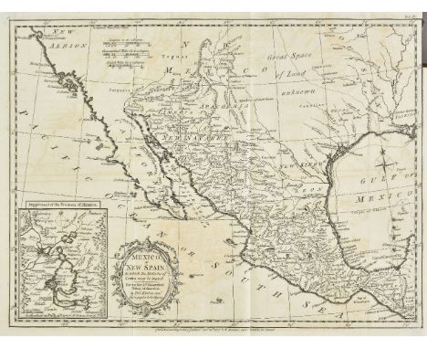 Robertson (William). The History of America, 2 volumes, 1st edition, 1777, four folding engraved maps by Thomas Kitchin, fold