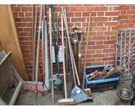 Various garden and woodworking tools