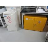 Steel Flammables Cabinet & (1) Steel Acids Cabinet As Lotted