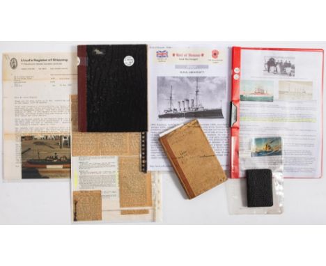 USS South Dakota. An early 20th century manuscript diary, August to November 1918: together with a manuscript notebook for mi