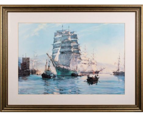 After Montague Dawson- Cutty Sark,:- colour print, 51 x 73cm.