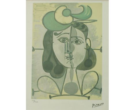 Pablo PICASSO (1881 - 1973). Graphik.Nummerierte Graphik mit Drucksignatur in limitierter Auflage. Hand nummeriert Nr. 109/25