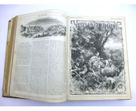 The Cottager in Town and Country. A bound set of this monthly publication starting with No.1, Jan. 1861 up to No.120, Dec. 18