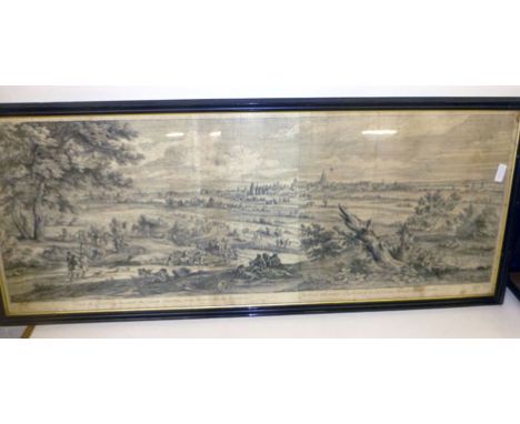  F. Baudouins & G. Scotin : Veue de Courtray du coste du vieux Chasteau, avec la marche de l'armee ...... Curtraci ad vetus C