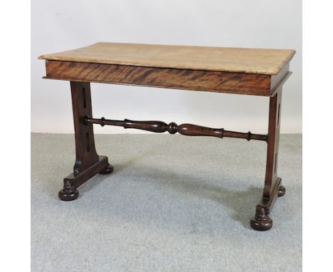 A Victorian mahogany sofa table, 108cm