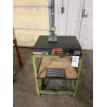 BROWN & SHARPE GRANITE INSPECTION PLATE WITH FEDERAL DIAL INDICATOR STAND