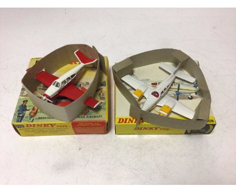 Dinky Beechcraft S35 Bonanza Aircraft No 710, Beechcraft C55 Baron No 715, both boxed (2)