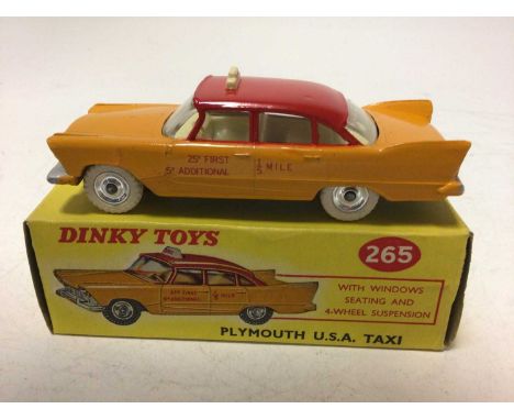 Dinky Plymouth USA taxi No 265, boxed