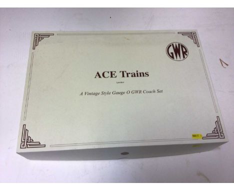 Railway Ace Trains c/12 Set B GWR, boxed set of three carriages