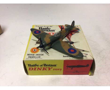 Dinky Battle of Britain Junkers JU87B Stuka No 721, Spitfire MKII No 719, both boxed (2)