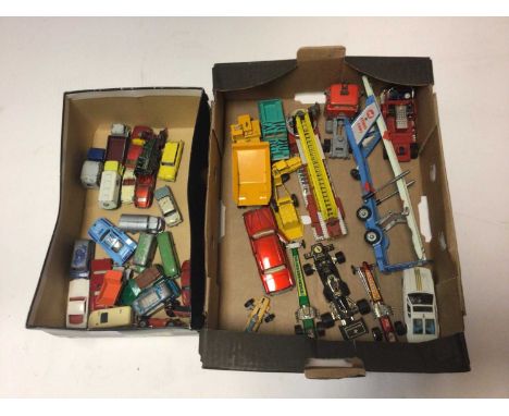 Diecast unboxed selection including Corgi, Dinky, Matchbox 1-75 Series condition varies (QTY)