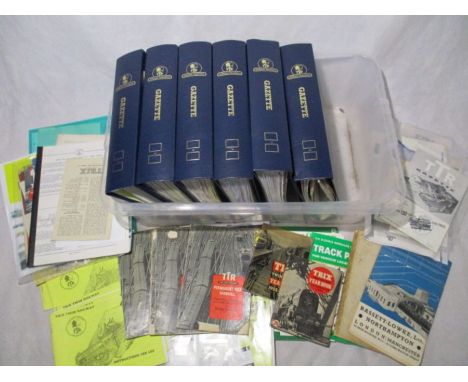 A collection of various Trix Twin Railway ephemera including six Collections Association folders (four full), instruction man