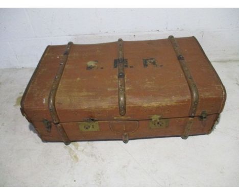 A vintage luggage trunk