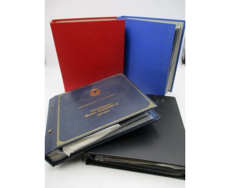 Four albums of first day covers from the 1930's onwards including 1946 Victory, 1948 Olympiad, liberation of The Channel Isla