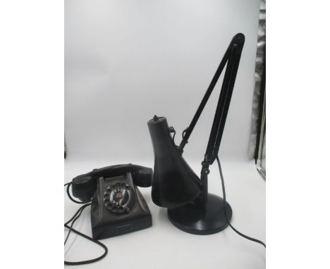 A Terry's Anglepoise lamp (A/F) plus an Ericsson phone.