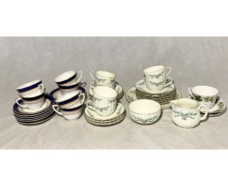 A collection of Royal Worcester part tea sets including Regency