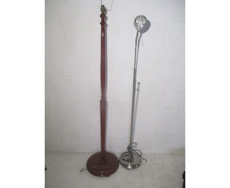 A standard lamp plus a modern floor lamp
