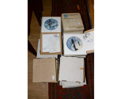 A large collection of Hamilton collection and Coalport boxed cabinet plates 
