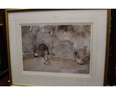 After Sir William Russell Flint, Baths, a limited edition print, numbered in pencil lower right no. 10/650, blind stamp lower