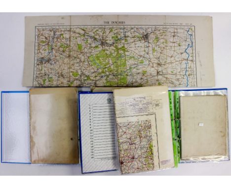 A large collection of Ordnance Survey and Bartholemews tourist maps, including military editions and not for publication 