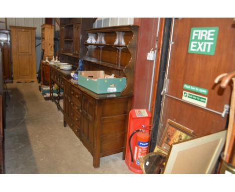 An Ercol dresser fitted four drawers 