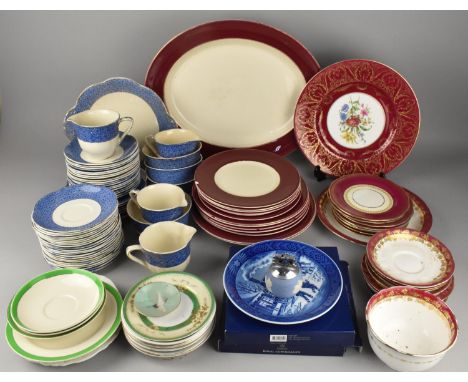 A Collection of Various Ceramics to Comprise Royal Worcester Cabinet Plate, Royal Worcester Teawares, J &amp; G Meakin Daisy 