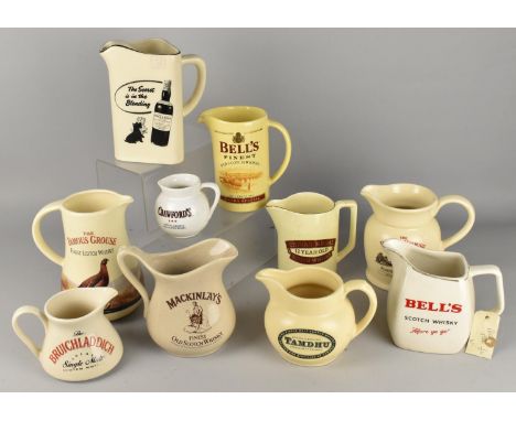 A Collection of Various Ceramic Advertising Whisky Jugs (Some Condition Issues)