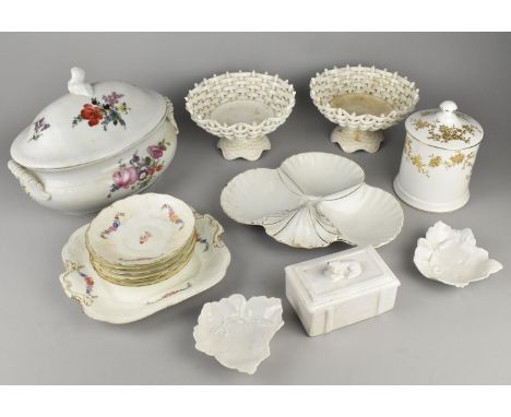 A Collection of Various 19th and 20th Century Ceramics to Comprise 19th Century Continental Porcelain Tureen and Cover with H