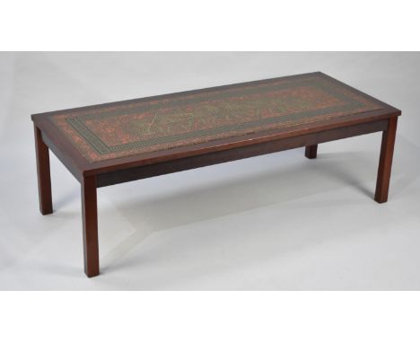 A Ceramic Topped Coffee Table, 129cms Wide