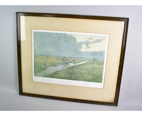 A Framed Lionel Edwards Hunting Scene Print, Signed in Pencil, Frame 74x62cm