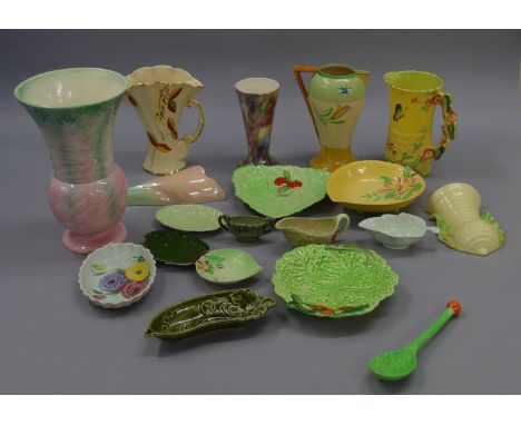 A good mixed lot of assorted ceramics including Wade, Sylvac, Burleigh Ware, Carlton Ware etc.