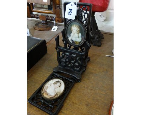 Two 18th Century Oval Portrait Miniatures On Ivory, Each Depicting A Young Lady, Both Unsigned