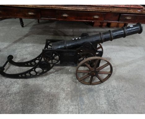 A Scale Replica Model Cannon And Carriage