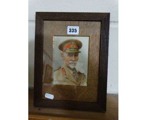 A Water Colour Portrait Of Field Marshal Smuts