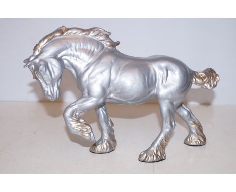 Beswick spirit of earth in custom painted silver &amp; gold