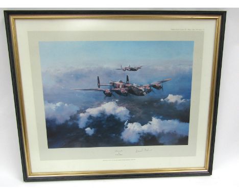 A Robert Taylor First Edition print "Lancaster" signed by Leonard Cheshire, framed and glazed 