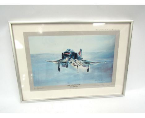 A Robert Taylor print "Sea Fury - MIG Enconter", pencil signed Hoagy Carmichael, framed and glazed 