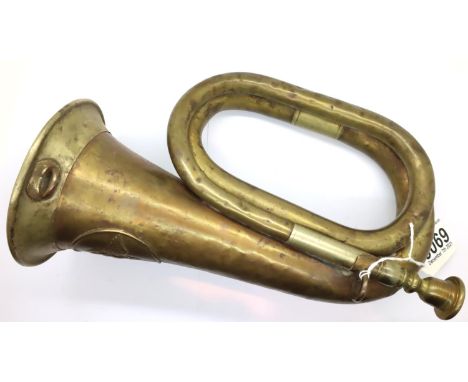 WWI Imperial German bugle. P&amp;P Group 3 (£25+VAT for the first lot and £5+VAT for subsequent lots) 