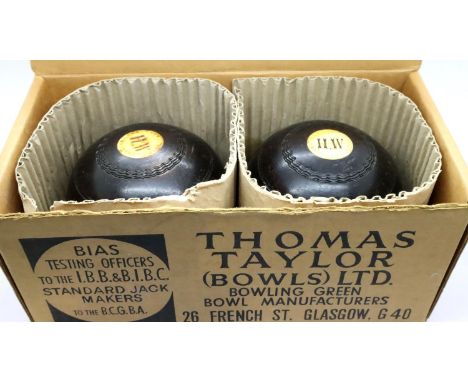Two Victorian lignum vitae bowls. P&amp;P Group 3 (£25+VAT for the first lot and £5+VAT for subsequent lots) 