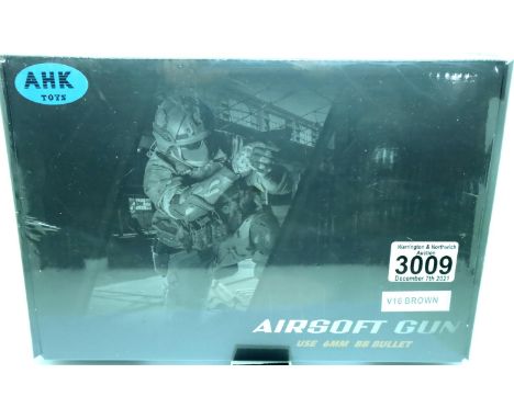 New old stock 6mm airsoft pistol, unopened. P&amp;P Group 2 (£18+VAT for the first lot and £3+VAT for subsequent lots) 