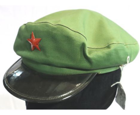 Genuine 1960s China Peoples Liberation Army cap. P&amp;P Group 2 (£18+VAT for the first lot and £3+VAT for subsequent lots) 