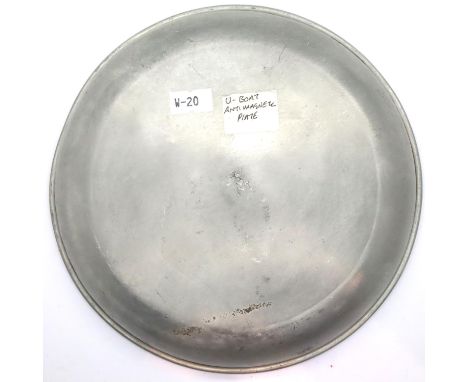 WWII Kriegsmarine U-Boat anti magnetic plate. P&amp;P Group 1 (£14+VAT for the first lot and £1+VAT for subsequent lots) 